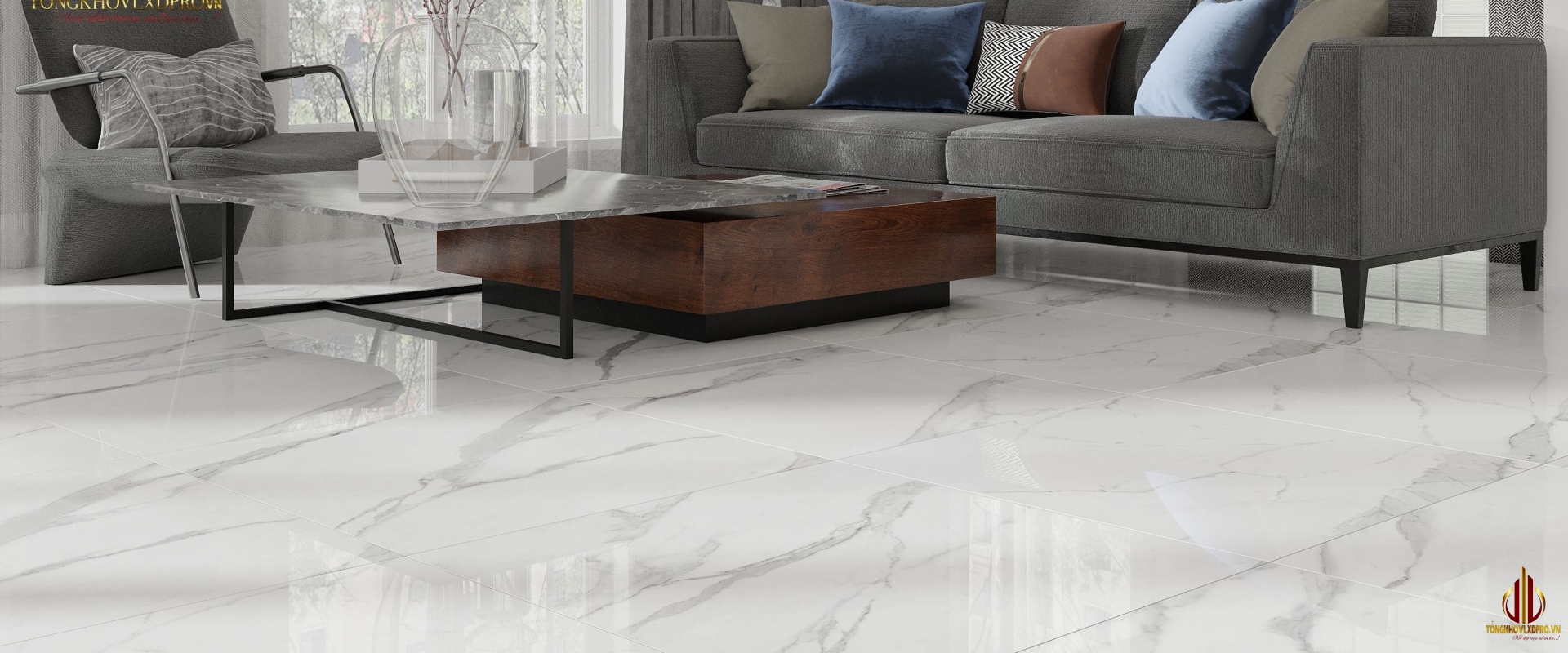 GẠCH 80X80 ẤN ĐỘ STATUARIO SPARTA - POLISH ST02