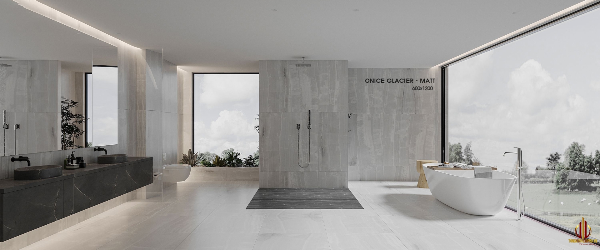 GẠCH 80X80 ẤN ĐỘ ONICE GLACIER - MAT ST03